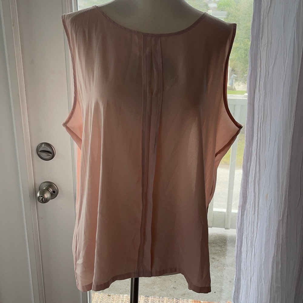 Sleeveless blouse, light pink, Calvin Klein,xl
